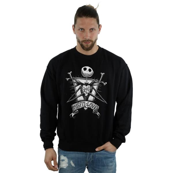 Disney Mens Nightmare Before Christmas Misfit Love Sweatshirt