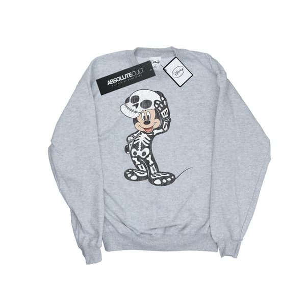 Disney Womens/Ladies Mickey Mouse Skeleton Sweatshirt