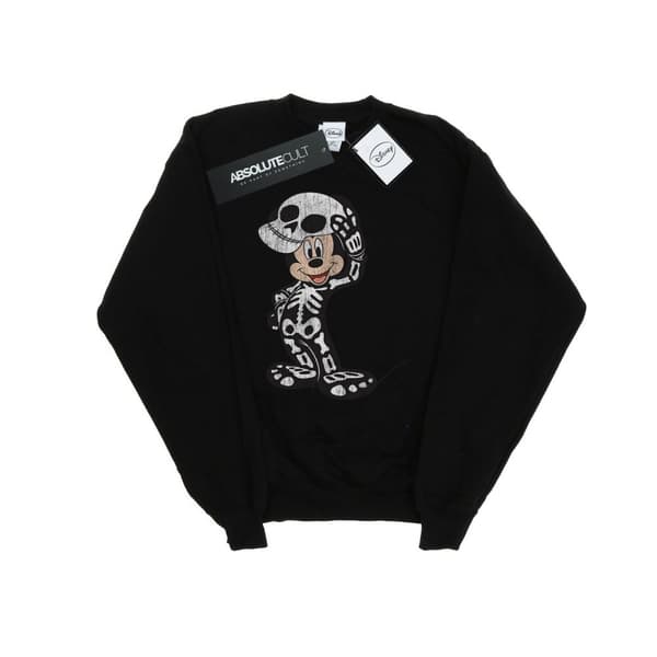 Disney Womens/Ladies Mickey Mouse Skeleton Sweatshirt