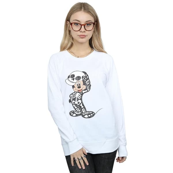 Disney Womens/Ladies Mickey Mouse Skeleton Sweatshirt