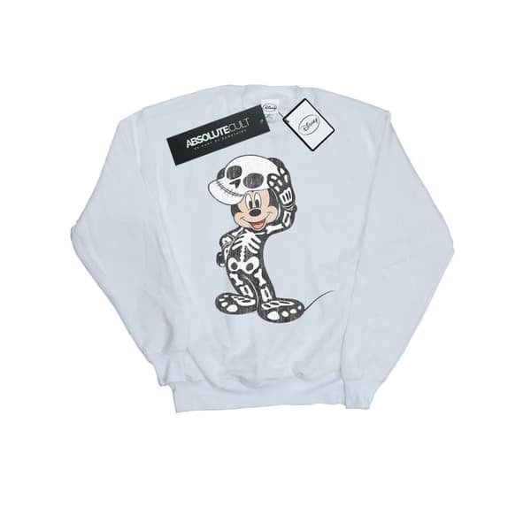 Disney Womens/Ladies Mickey Mouse Skeleton Sweatshirt