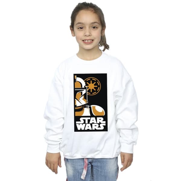 Star Wars Girls Stormtrooper Art Poster Sweatshirt