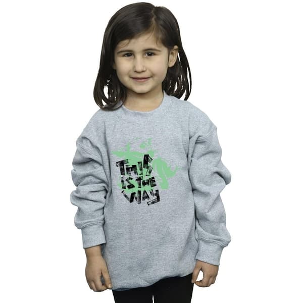 Star Wars Girls The Mandalorian This Is The Way Grogu Sweatshirt