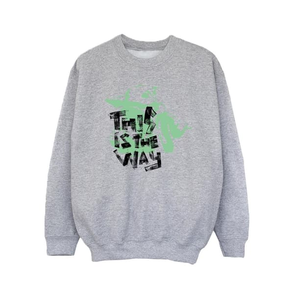 Star Wars Girls The Mandalorian This Is The Way Grogu Sweatshirt