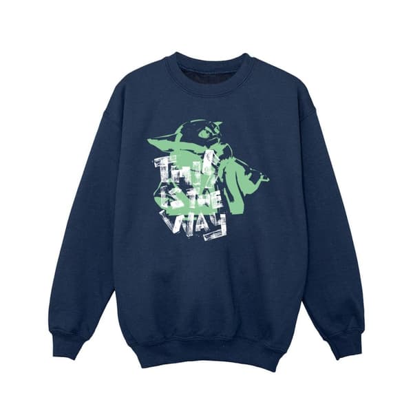 Star Wars Girls The Mandalorian This Is The Way Grogu Sweatshirt