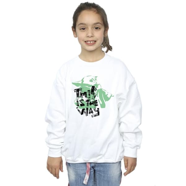 Star Wars Girls The Mandalorian This Is The Way Grogu Sweatshirt
