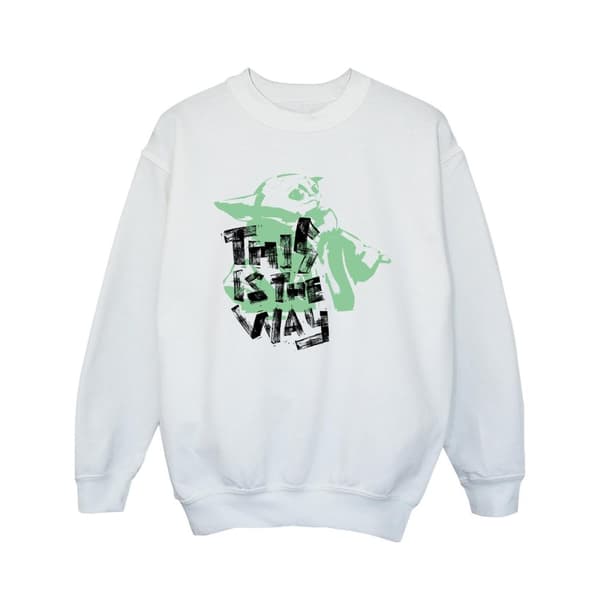 Star Wars Girls The Mandalorian This Is The Way Grogu Sweatshirt