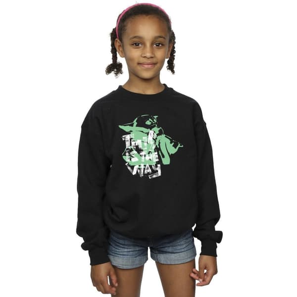 Star Wars Girls The Mandalorian This Is The Way Grogu Sweatshirt