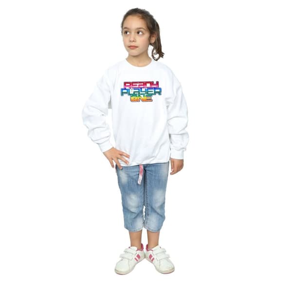 Ready Player One Girls Rainbow Logo Sweatshirt