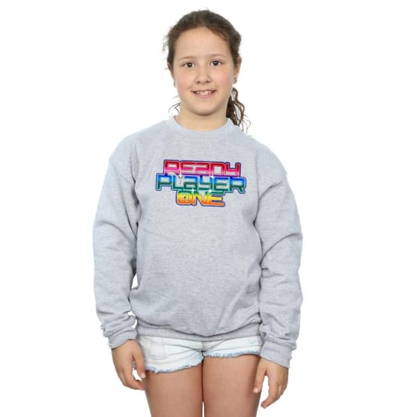 Ready Player One Girls Rainbow Logo Sweatshirt