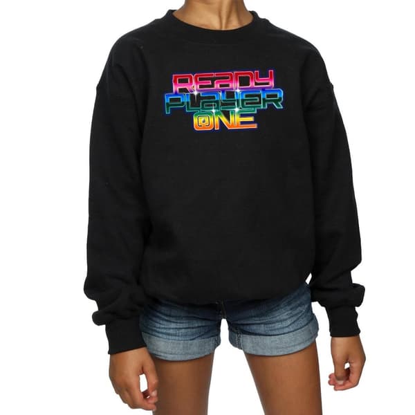 Ready Player One Girls Rainbow Logo Sweatshirt