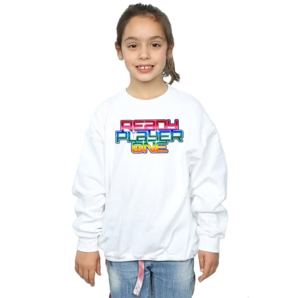 Ready Player One Girls Rainbow Logo Sweatshirt