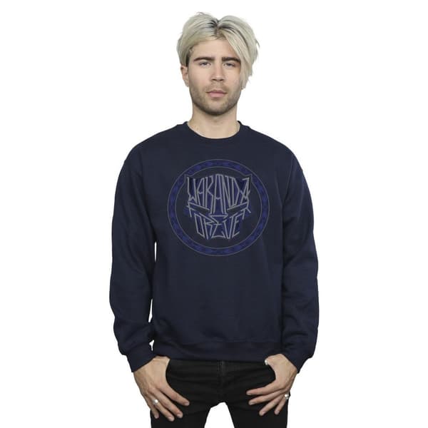 Marvel Mens Wakanda Forever Tribal Icon Sweatshirt