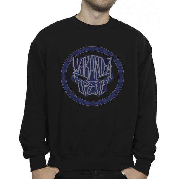 Marvel Mens Wakanda Forever Tribal Icon Sweatshirt