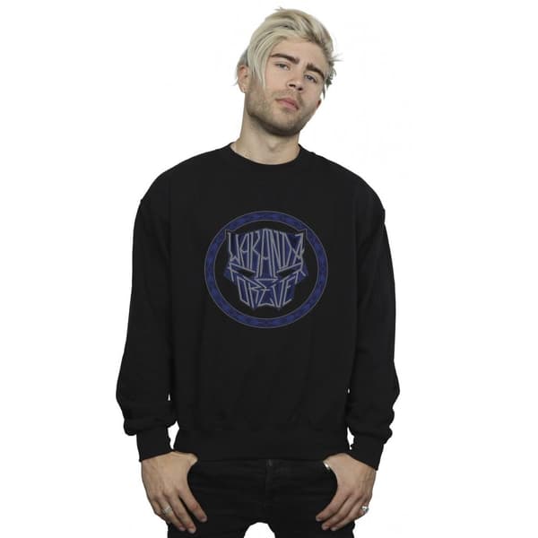 Marvel Mens Wakanda Forever Tribal Icon Sweatshirt