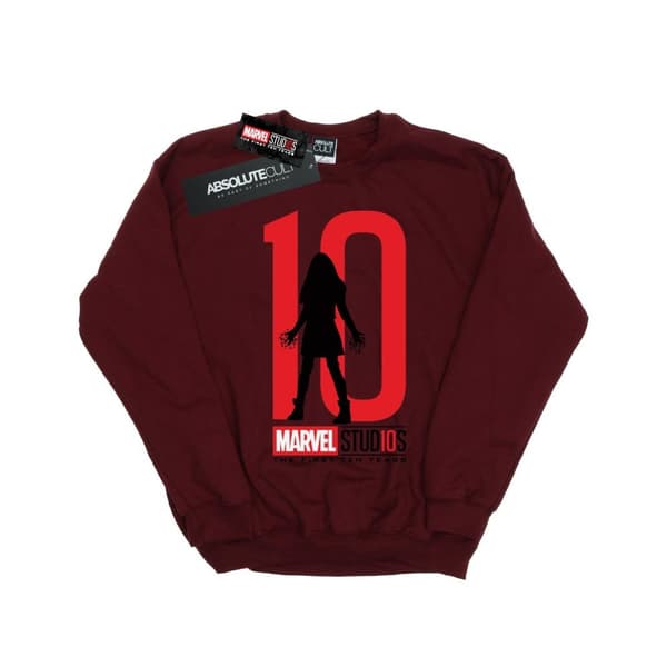 Marvel Studios Womens/Ladies 10 Years Scarlet Witch Sweatshirt Burgundy S