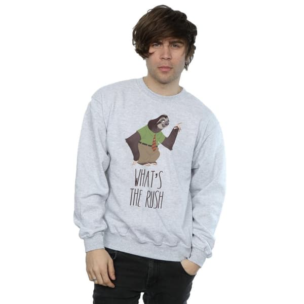 Disney Mens Zootropolis What´s The Rush Sweatshirt