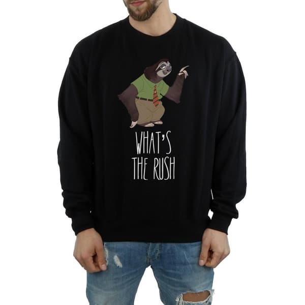 Disney Mens Zootropolis What´s The Rush Sweatshirt
