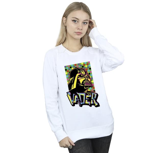 Star Wars Dam/Tjej Vader Graffiti Pop Art Sweatshirt