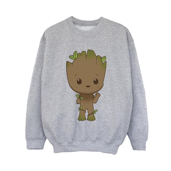 Marvel Boys I Am Groot Chibi Wave Pose Sweatshirt