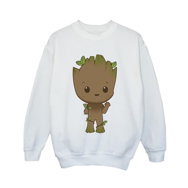 Marvel Boys I Am Groot Chibi Wave Pose Sweatshirt