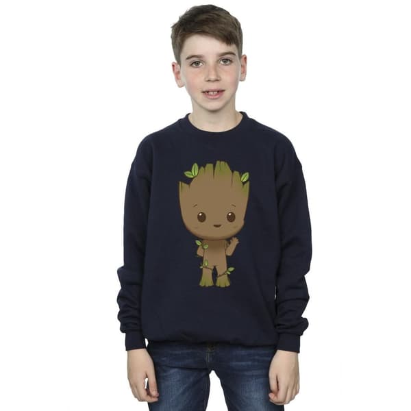 Marvel Boys I Am Groot Chibi Wave Pose Sweatshirt