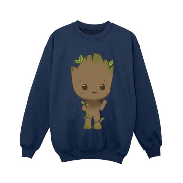 Marvel Boys I Am Groot Chibi Wave Pose Sweatshirt