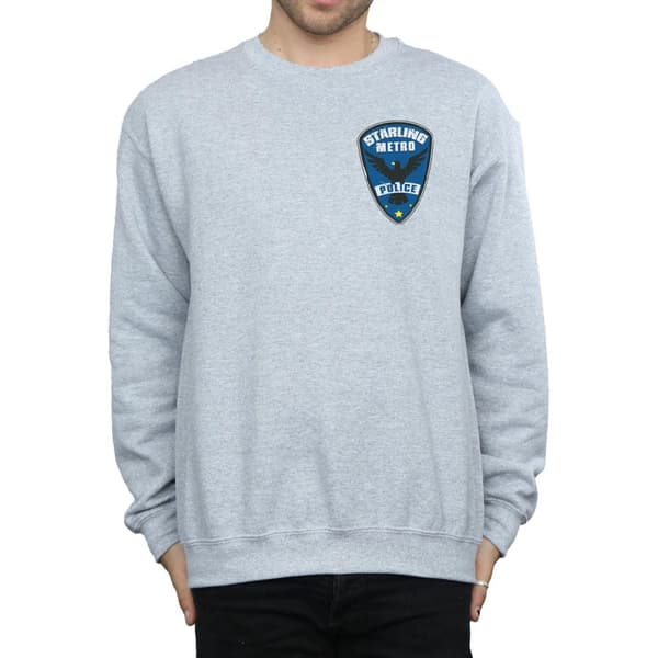 DC Comics Mens Arrow Starling Metro Badge Sweatshirt