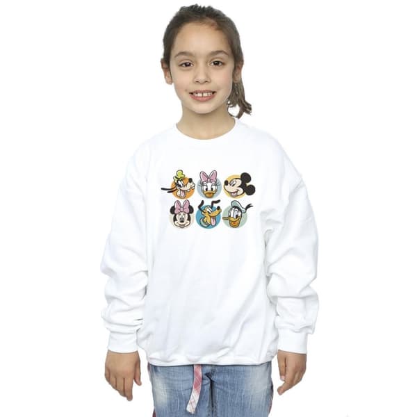 Disney Mickey Mouse And Friends Faces-tröja för flickor