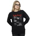 Miniatyrbild 2 av 3: A Nightmare On Elm Street Dam/Tjej Freddy Svart och Vit Foto Sweatshirt