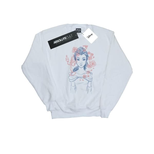 Disney Dam/Tjej Belle Lumiere Sketch Sweatshirt