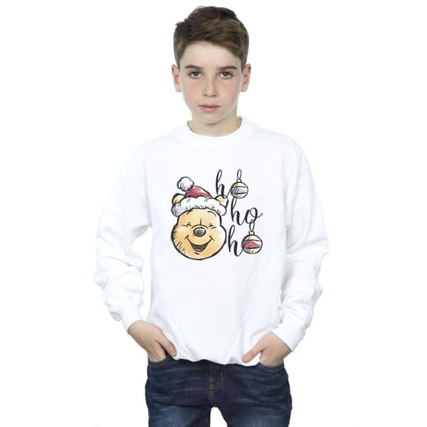 Disney Boys Winnie The Pooh Ho Ho Ho Baubles Sweatshirt