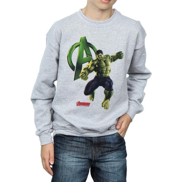 Marvel Boys Hulk Pose Sweatshirt