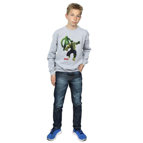 Marvel Boys Hulk Pose Sweatshirt