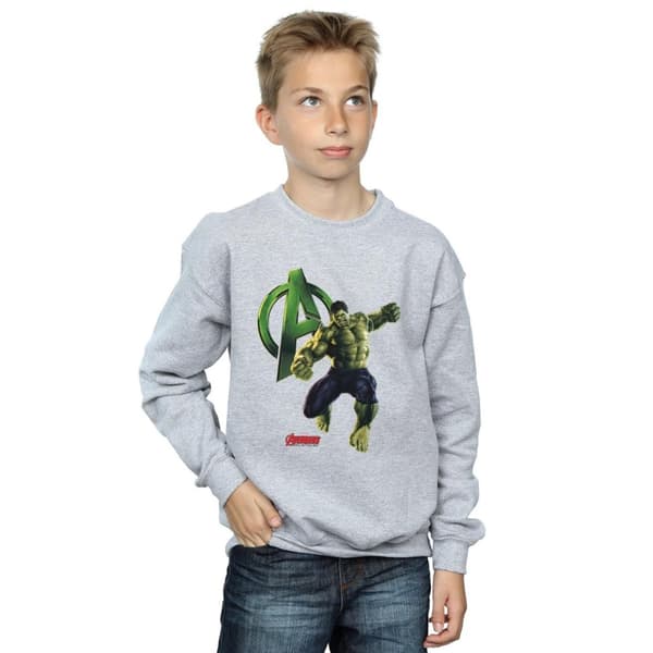 Marvel Boys Hulk Pose Sweatshirt