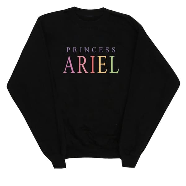 Disney Den lilla sjöjungfrun Ariel Graphic Sweatshirt för flickor Black 7-8 Years