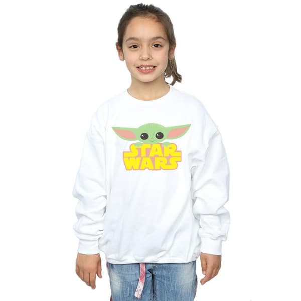 Star Wars Girls The Mandalorian The Child And Logo Sweatshirt