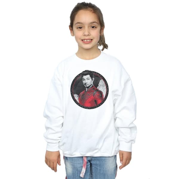 Marvel Shang-Chi And The Legend Of The Ten Rings Röd Ring Sweatshirt för flickor