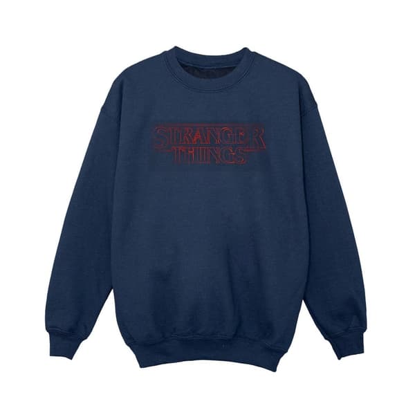 Netflix Pojkar Stranger Things Glow Logo Sweatshirt