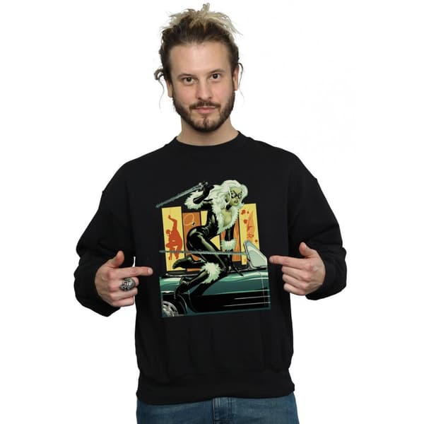 Marvel Svart katt-bil-tröja, herr