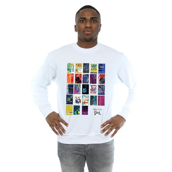 Disney Mens Soul Jazz Poster Vägg Sweatshirt