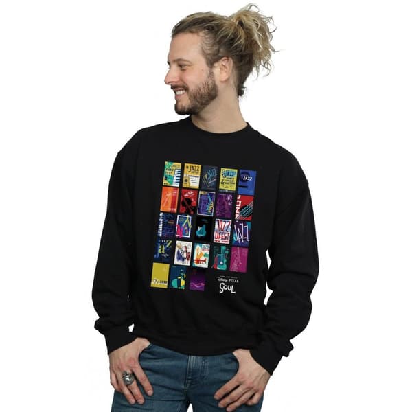 Disney Mens Soul Jazz Poster Vägg Sweatshirt