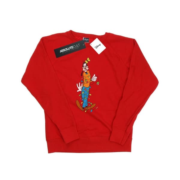 Disney Womens/Ladies Goofy Christmas Lights Sweatshirt
