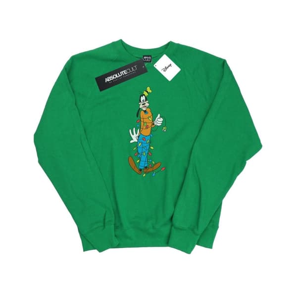 Disney Dam/kvinnor Goofy Christmas Lights - Sweatshirt