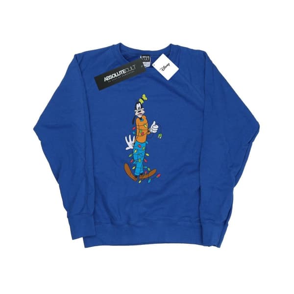 Disney Womens/Ladies Goofy Christmas Lights Sweatshirt