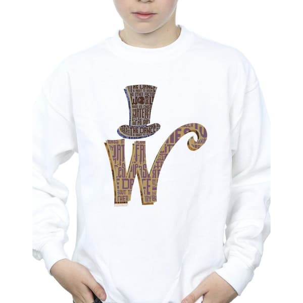 Willy Wonka Boys W Logo Hat Sweatshirt