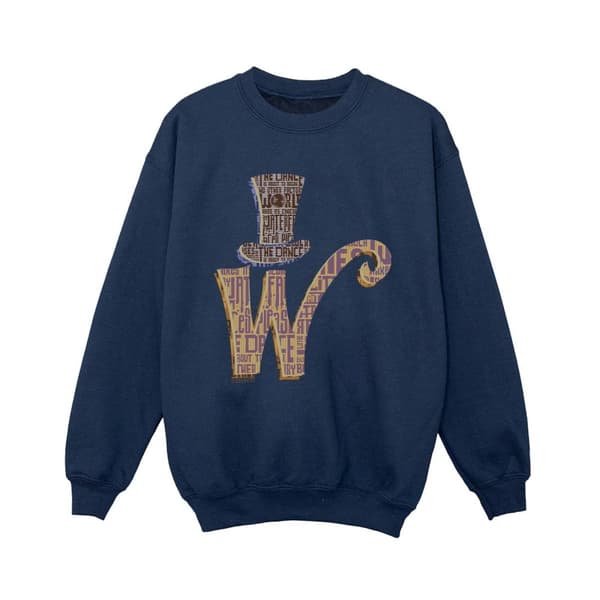 Willy Wonka Boys W Logo Hat Sweatshirt