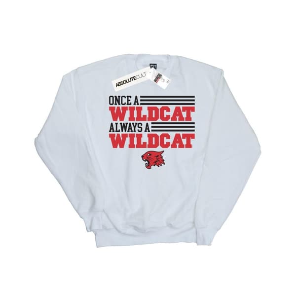 Disney Mens High School Musical The Musical Once A Wildcat Sweatshirt White M