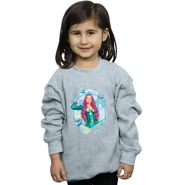 DC Comics Girls Aquaman Mera Geometric Sweatshirt