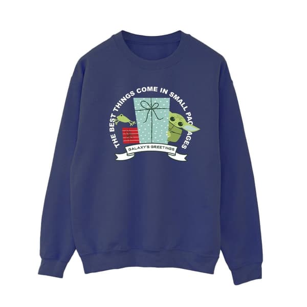 Star Wars Womens/Ladies The Mandalorian Galaxy´s Greetings Sweatshirt